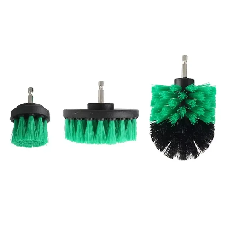 Ensemble de brosses rondes en plastique pour perceuse, idéal pour le nettoyage des pneus et de la salle de bains 7