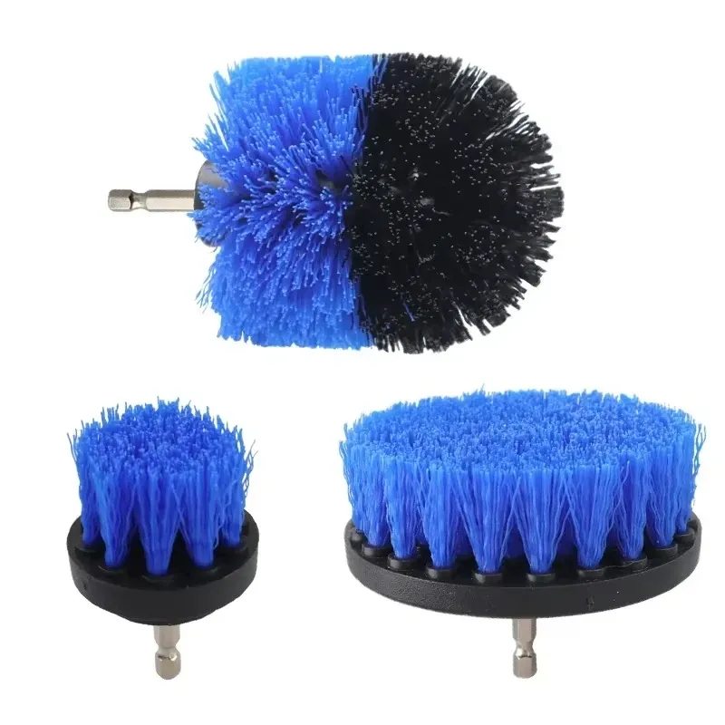 Ensemble de brosses rondes en plastique pour perceuse, idéal pour le nettoyage des pneus et de la salle de bains 13