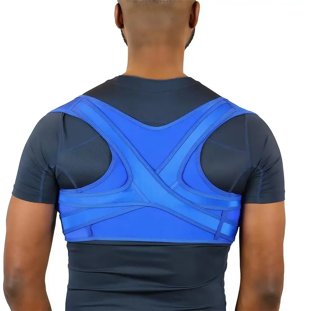 Correcteur de posture réglable pour le haut du dos, respirant, soulagement des douleurs au cou, aux épaules, à la clavicule et aux lombaires 8