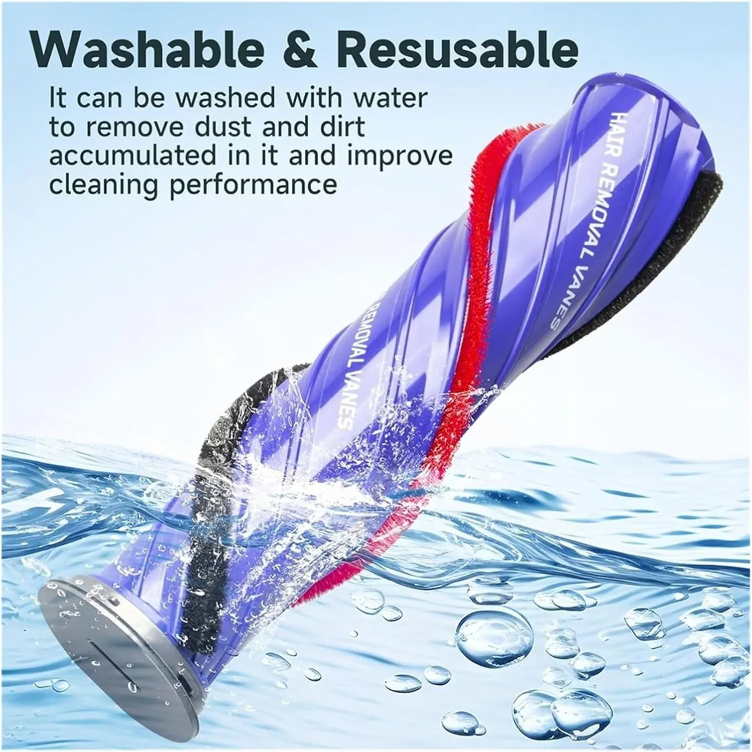 Brosse à rouleau de remplacement pour aspirateur Dyson, vue d'ensemble