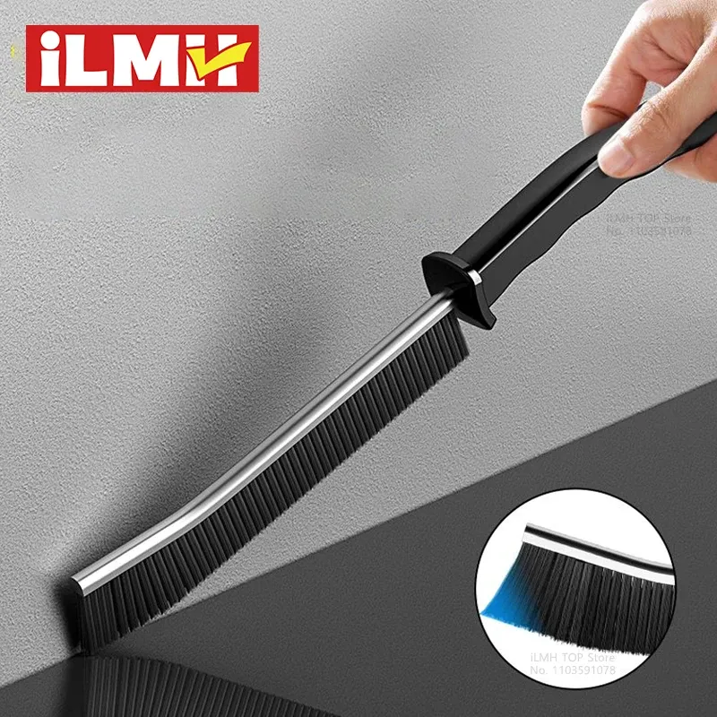 Brosse de nettoyage à poils durs pour joints, interstices et rainures, idéale pour carrelage, cuisine et salle de bain