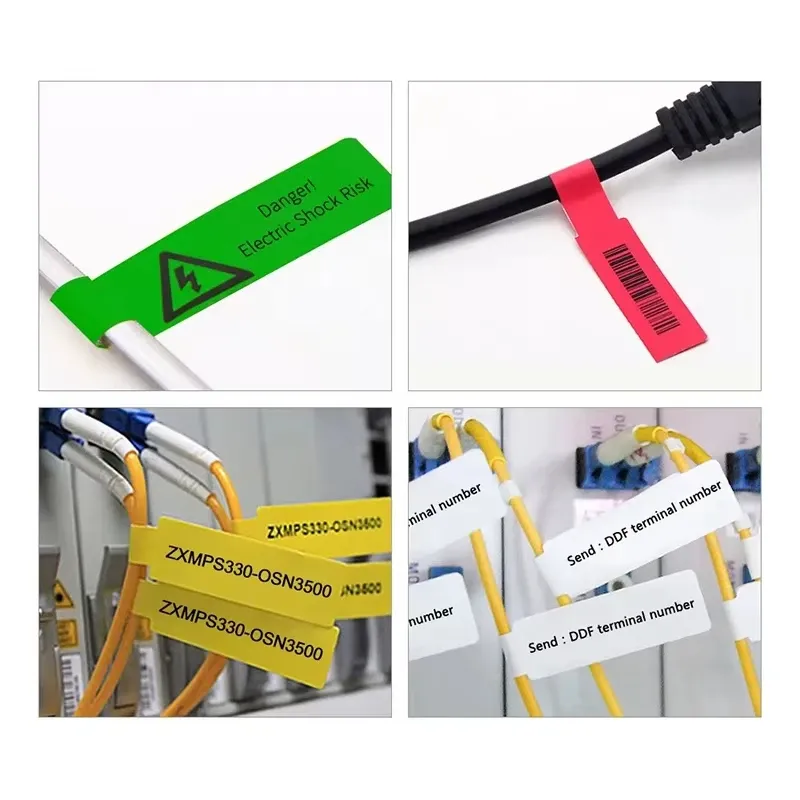 Rangement soigné avec étiquettes autocollantes