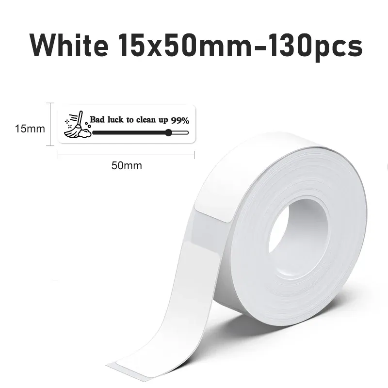 Marklife P15 Rouleau d'étiquettes thermiques autocollantes pour mini imprimante thermique compatible D30, P12 et Q30 14