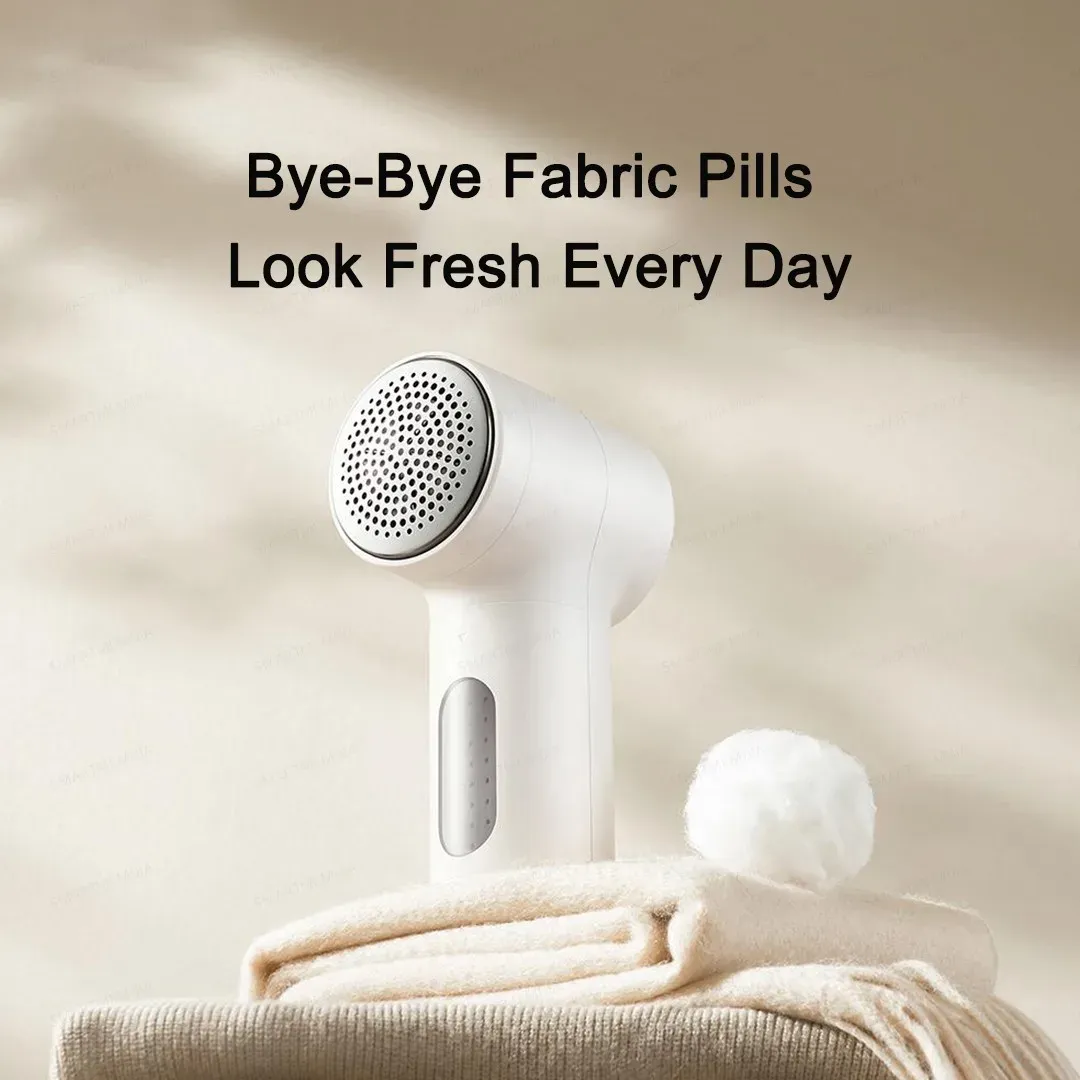 MIJIA Anti-bouloches 2, Rasoir pour vêtements, Autonomie 180 min, Lames 6 tranchants, Rechargeable USB, Éliminateur de peluches 3