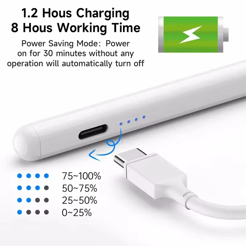 Stylet tactile universel pour tablette et téléphone portable, compatible iPad, Huawei, Lenovo, Samsung, Xiaomi et Redmi 2