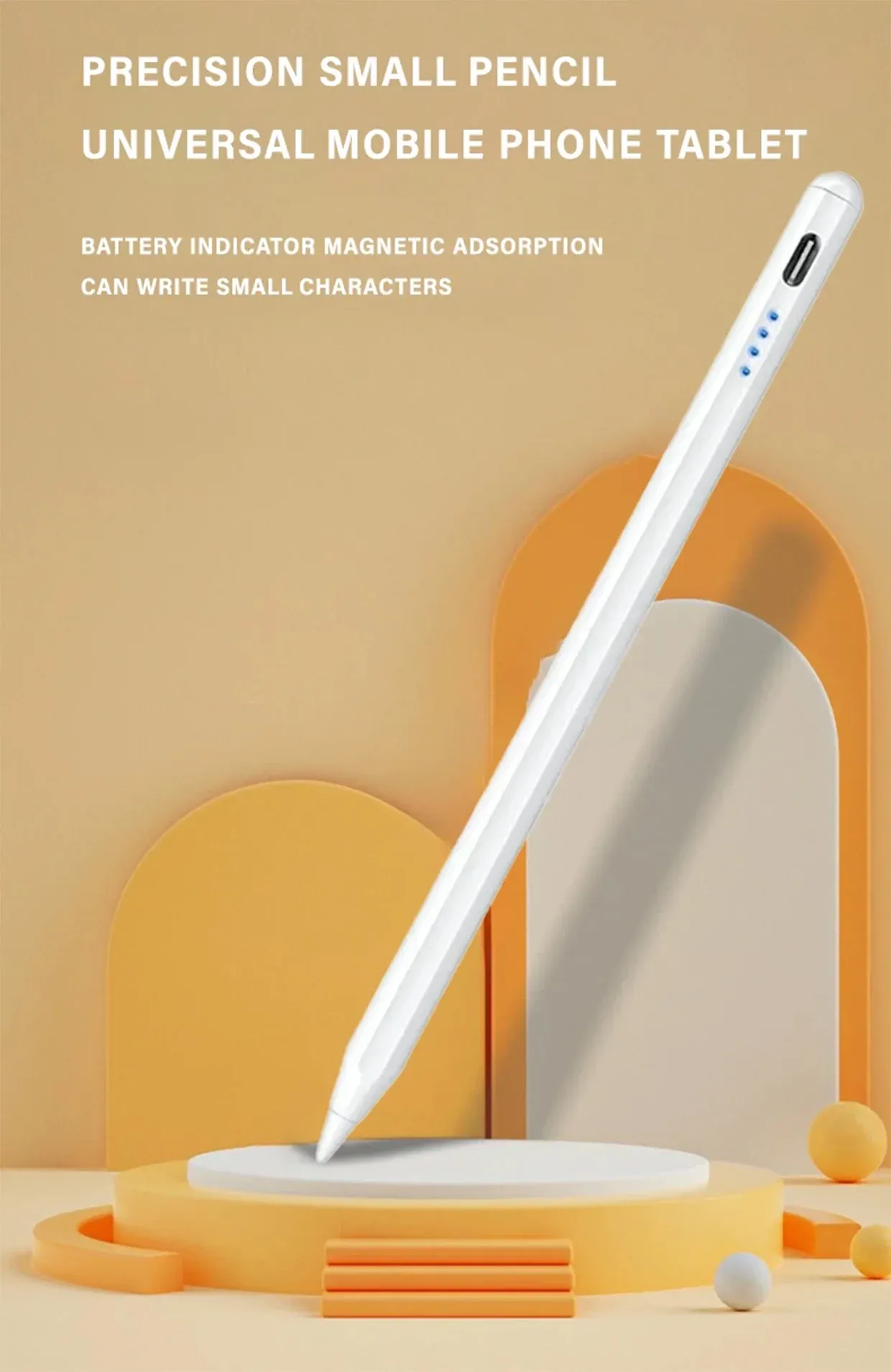 Stylet universel pour tablette et smartphone, vue détaillée