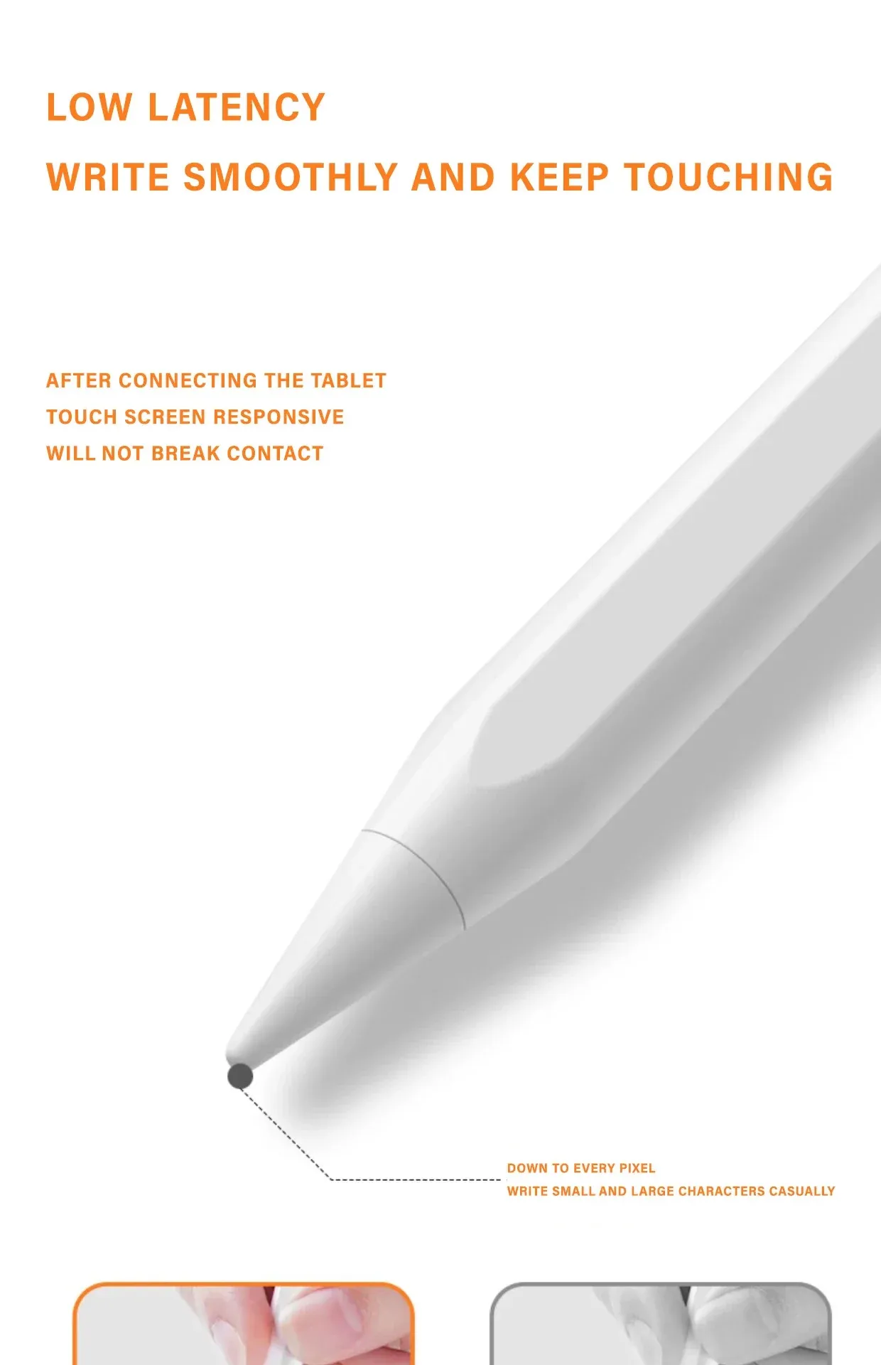 Stylet tactile universel, finition et ergonomie
