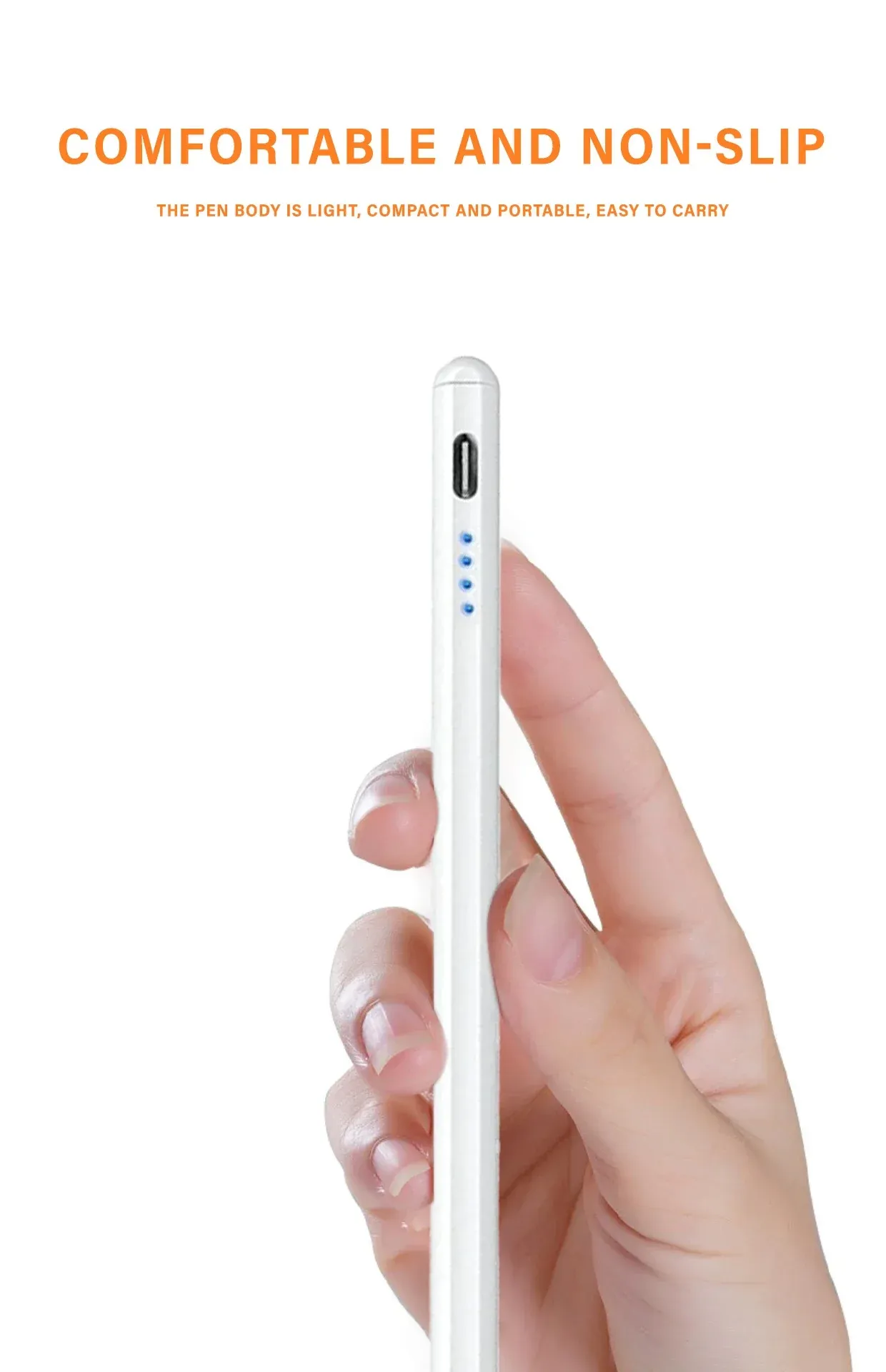 Stylet tactile pour iPad et smartphone en situation d'utilisation