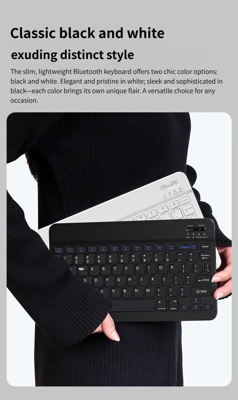 Clavier NexusClick en coloris noir et blanc