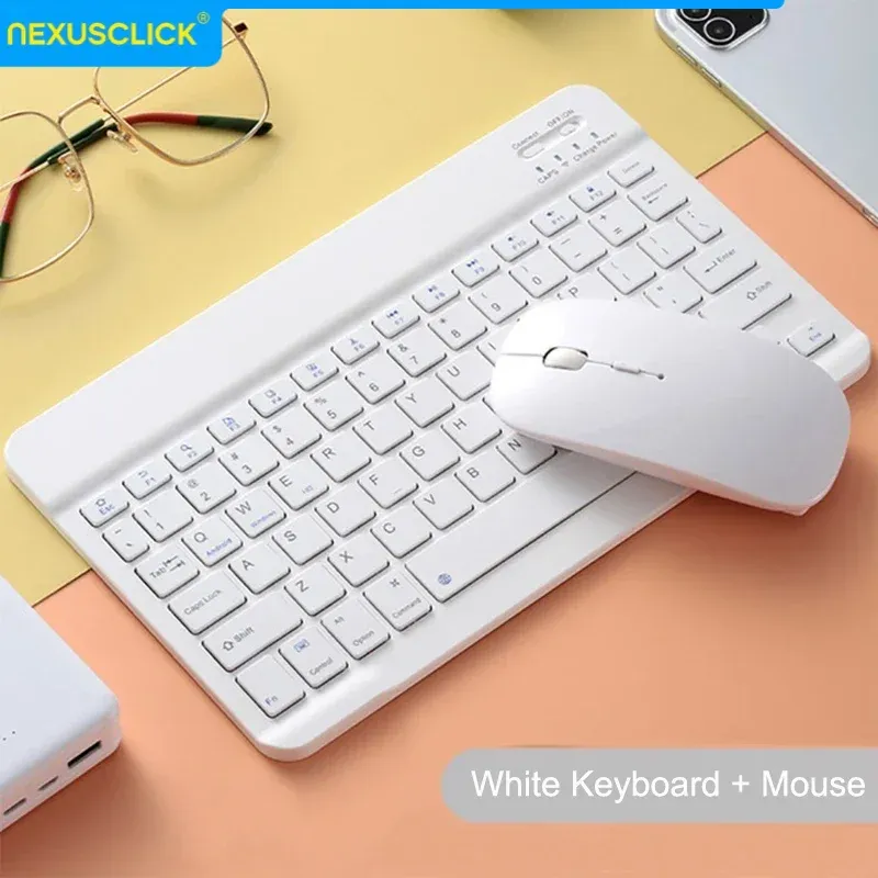 Clavier sans fil Bluetooth NexusClick compatible iPad (10e génération), iPad Pro, PC, Samsung, Xiaomi et tablettes Android 10
