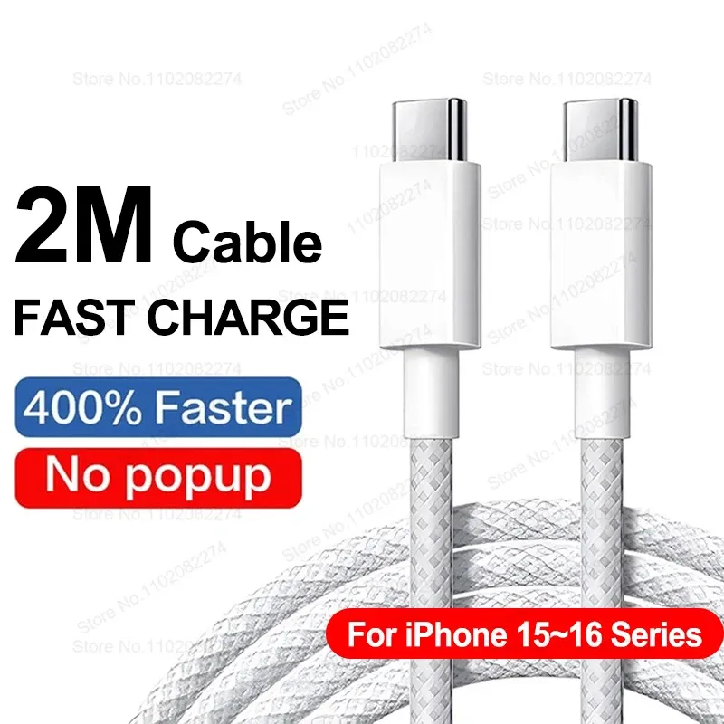 Chargeur USB-C à charge rapide 40 W PD pour iPhone, avec câble USB Type-C 11
