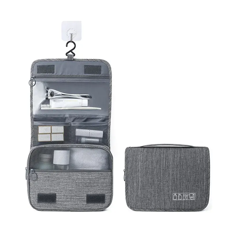 Grande Trousse de Toilette Cosmétique Unisexe, Organiseur de Voyage pour Maquillage et Accessoires de Toilette 13