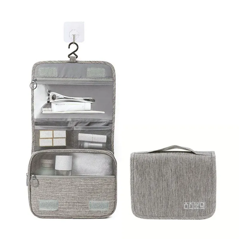 Grande Trousse de Toilette Cosmétique Unisexe, Organiseur de Voyage pour Maquillage et Accessoires de Toilette 7