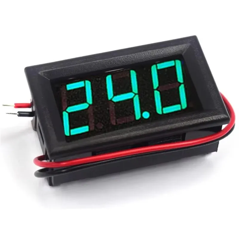 Voltmètre numérique DC 4,5 V à 30 V pour panneau, adapté aux véhicules électriques, motos et voitures 5
