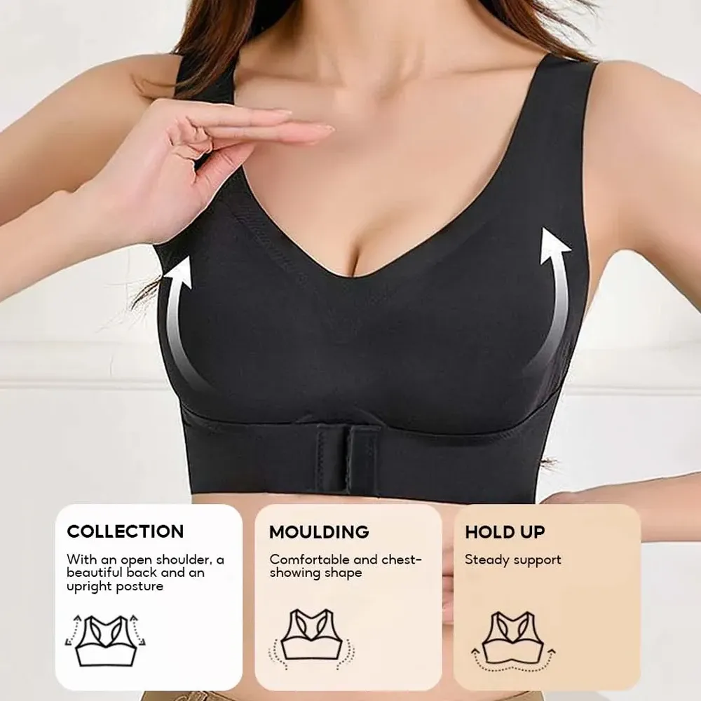 Soutien-gorge correcteur de posture à fermeture avant, sans coutures et sans armatures 5