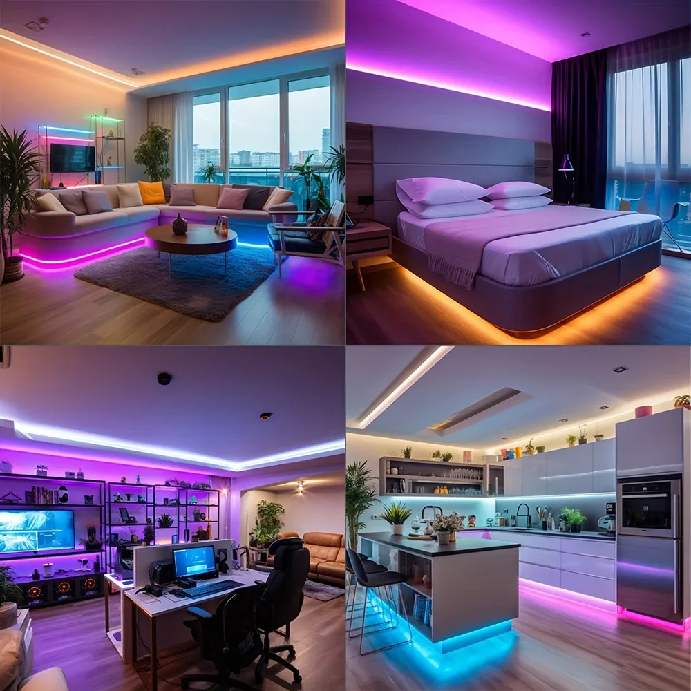 Bande LED RVB en décoration d'intérieur