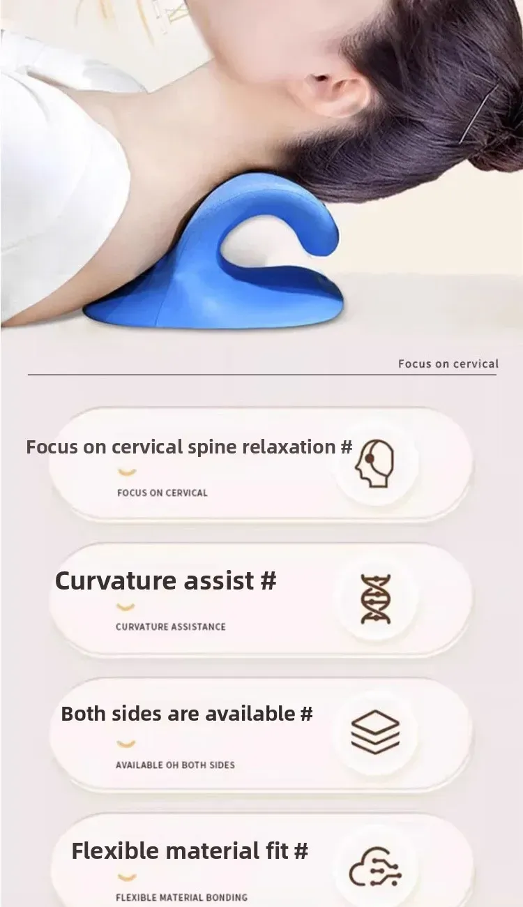 Coussin de massage cervical en situation d'utilisation