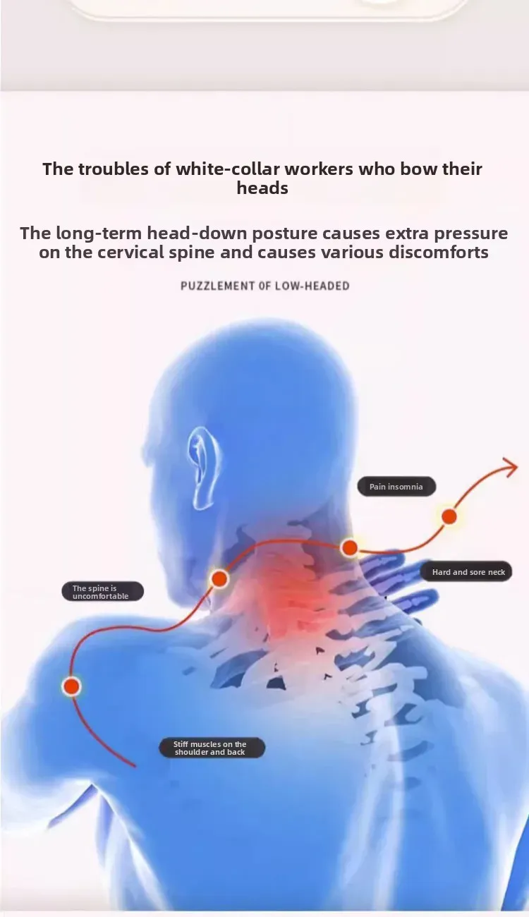 Détail du coussin de massage cervical