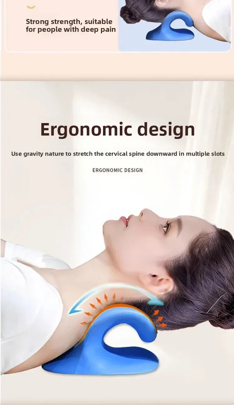 Coussin de massage cervical dans un cadre de détente
