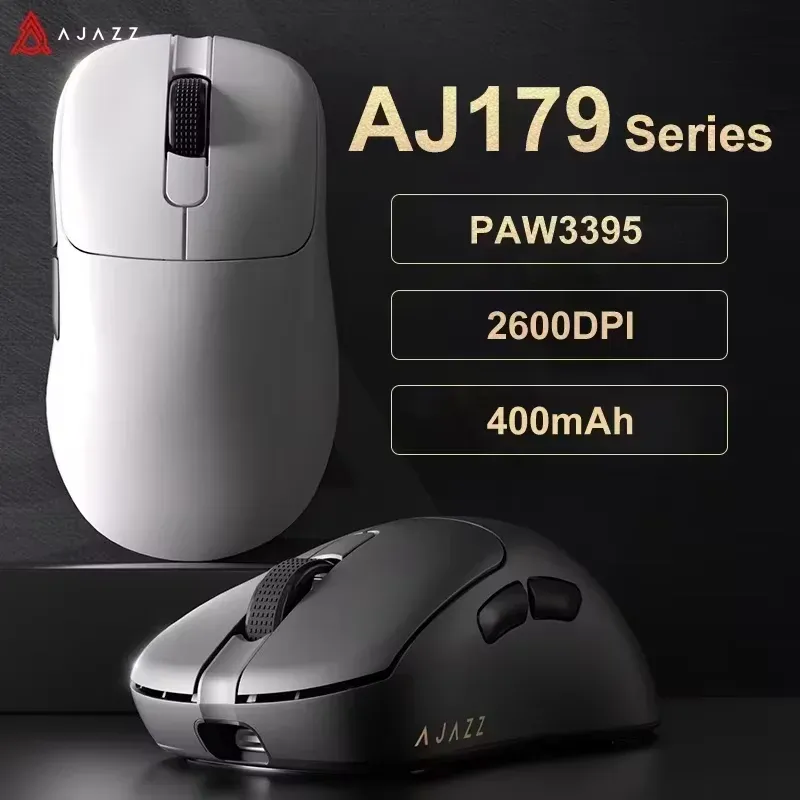 AJAZZ AJ179 Souris filaire et sans fil légère et ergonomique avec fonction macro, compatible ordinateur et ordinateur portable