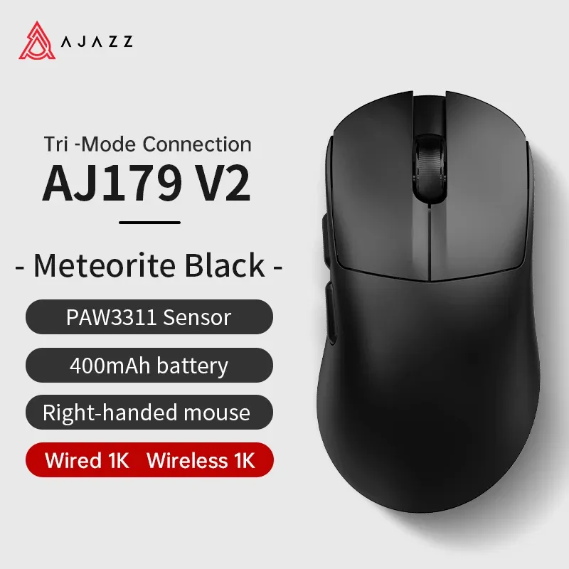 AJAZZ AJ179 Souris filaire et sans fil légère et ergonomique avec fonction macro, compatible ordinateur et ordinateur portable 11