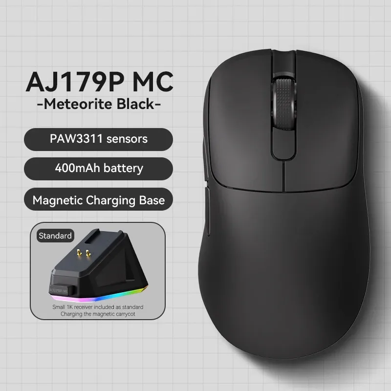 AJAZZ AJ179 Souris filaire et sans fil légère et ergonomique avec fonction macro, compatible ordinateur et ordinateur portable 7
