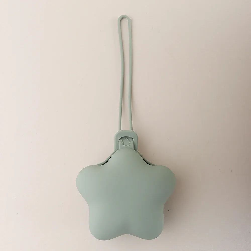 Étui de rangement personnalisé pour sucette bébé en silicone de qualité alimentaire, forme étoile, multicolore, 1 pièce 11