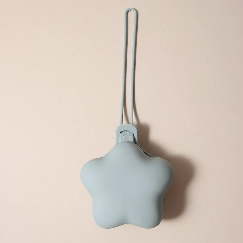 Étui de rangement personnalisé pour sucette bébé en silicone de qualité alimentaire, forme étoile, multicolore, 1 pièce 12