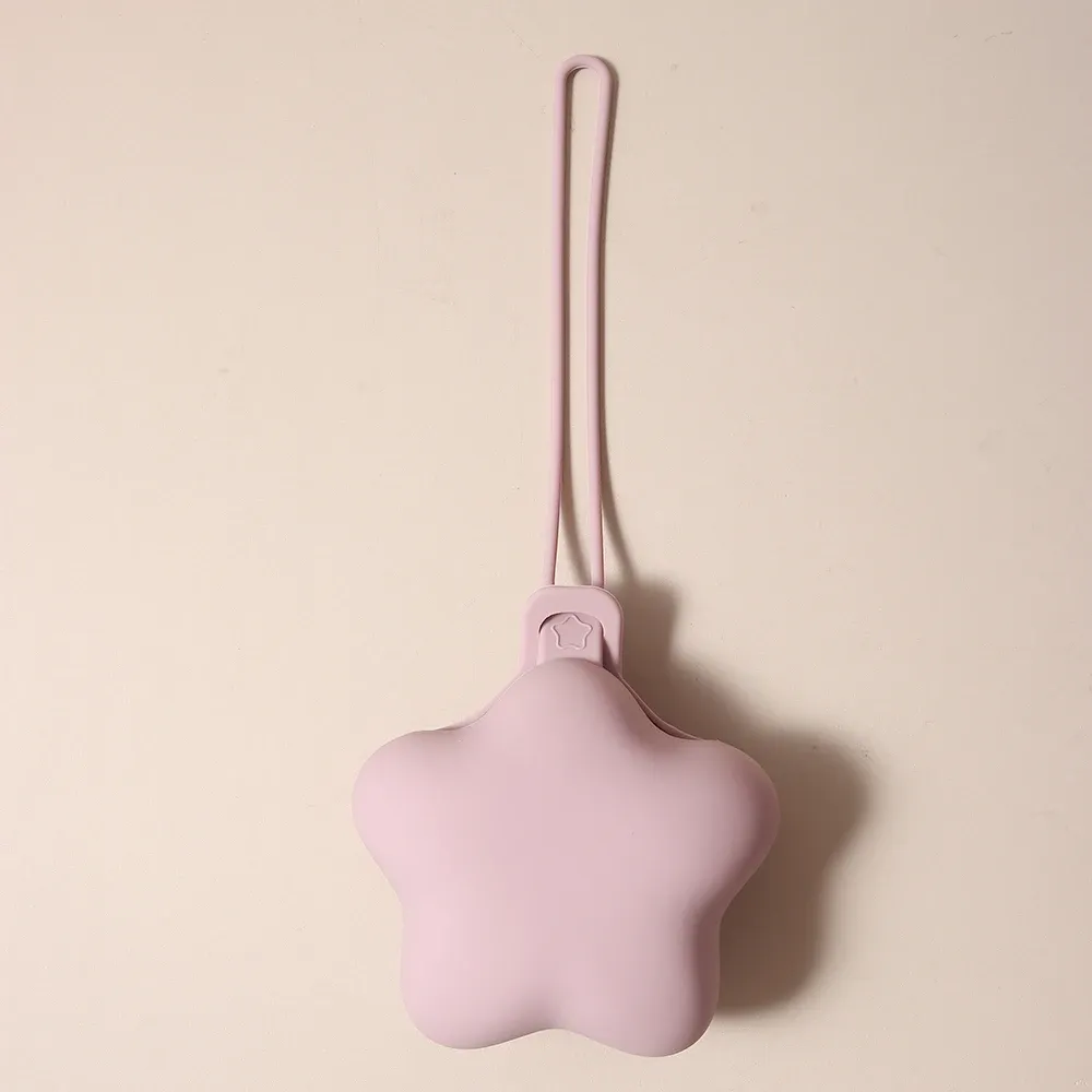 Étui de rangement personnalisé pour sucette bébé en silicone de qualité alimentaire, forme étoile, multicolore, 1 pièce 10