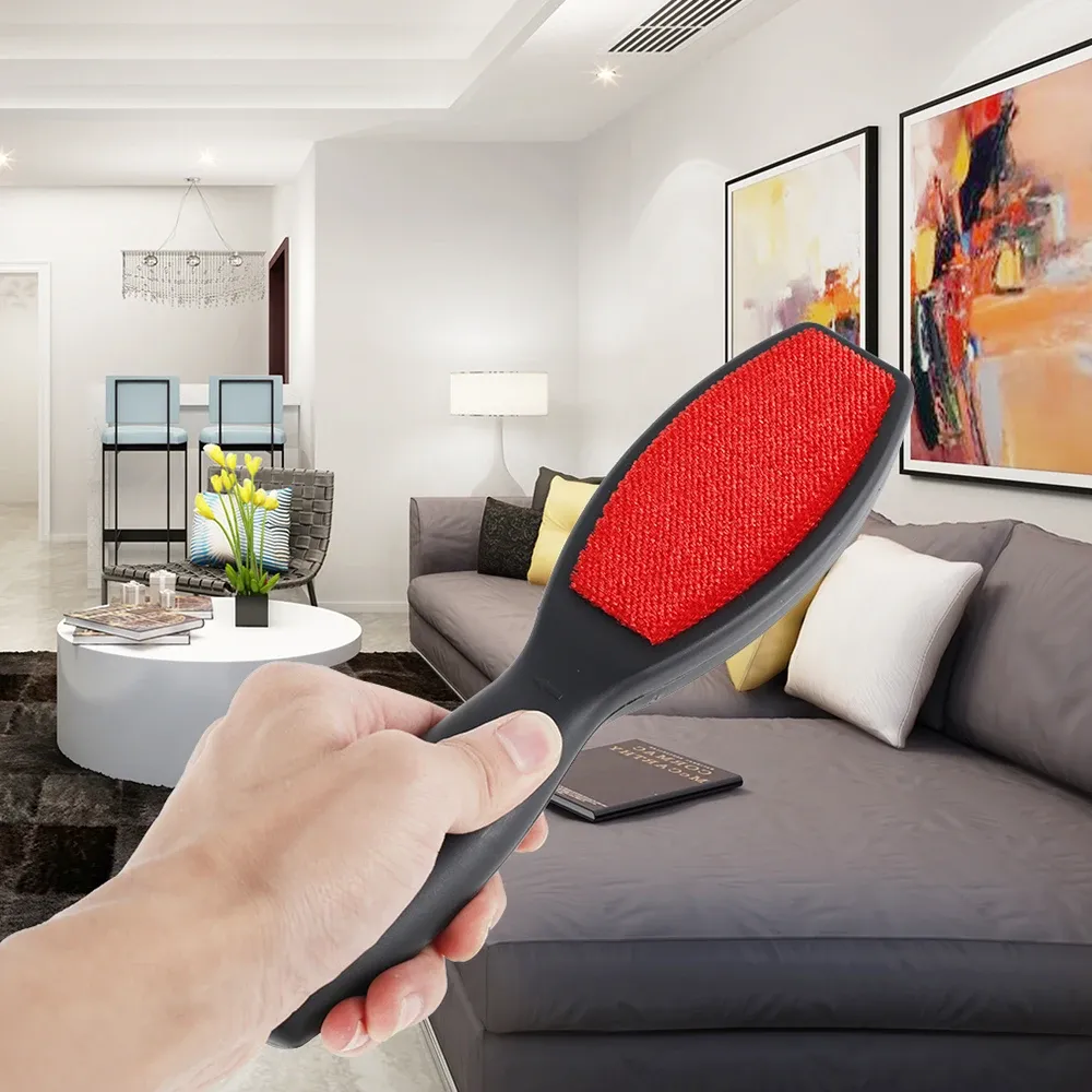 Brosse magique double face pour vêtements, anti-poils d'animaux, enlève-peluches pour canapé, tapis et textiles de maison, lot de 2 3