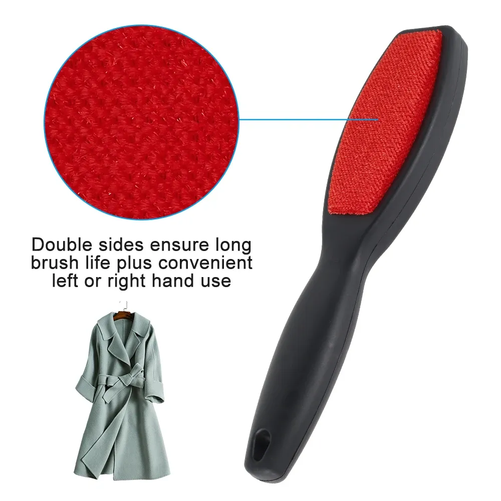 Brosse magique double face pour vêtements, anti-poils d'animaux, enlève-peluches pour canapé, tapis et textiles de maison, lot de 2 4