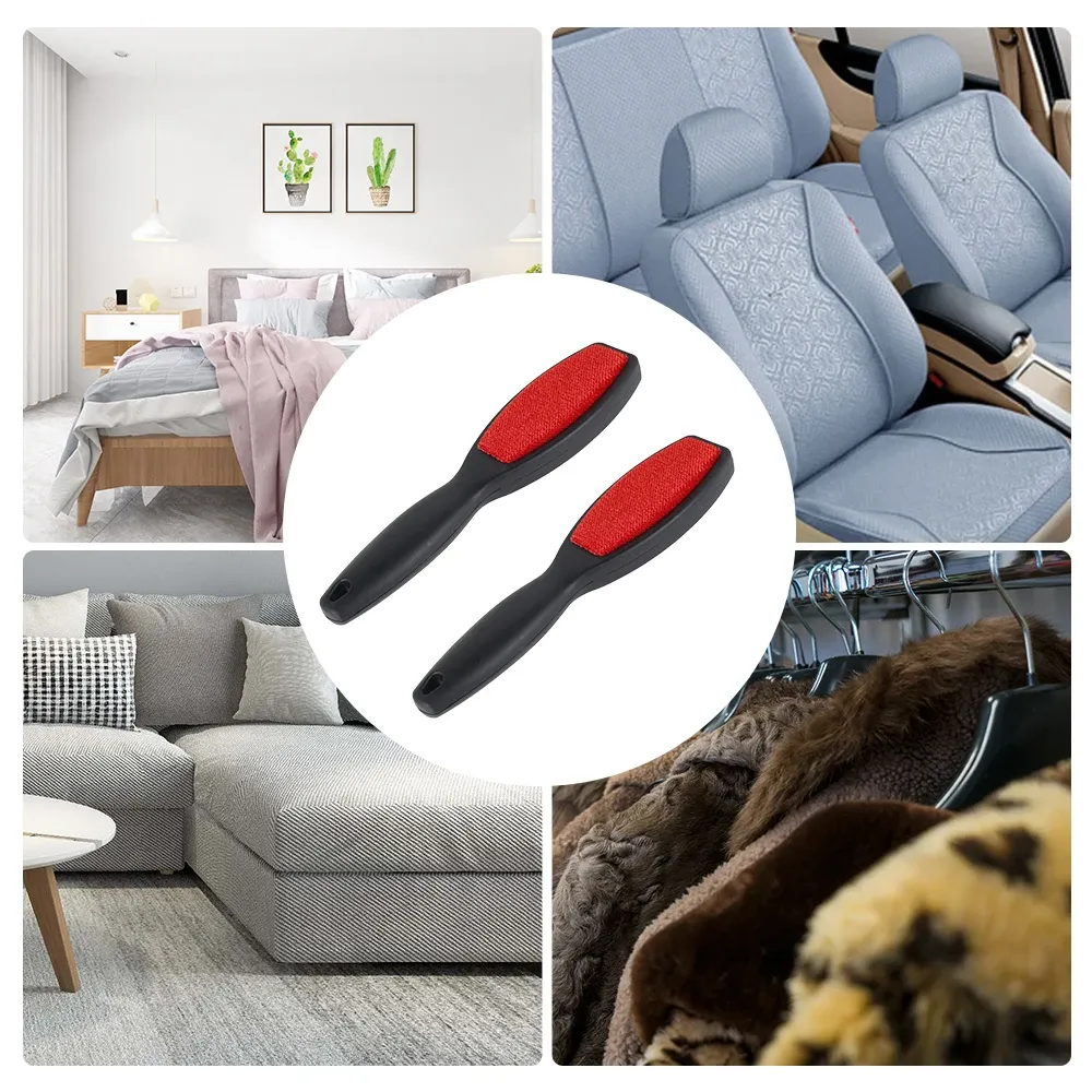 Brosse magique double face pour vêtements, anti-poils d'animaux, enlève-peluches pour canapé, tapis et textiles de maison, lot de 2 5