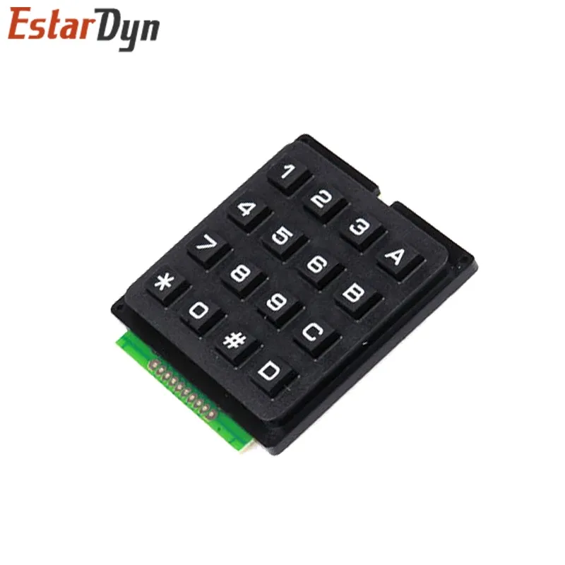Module de clavier matriciel 3x4 et 4x4, touches en plastique ABS, interrupteur à membrane, kit DIY (12 et 16 touches) 6
