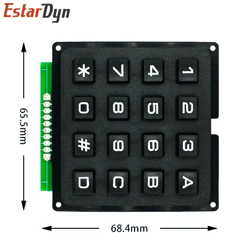 Détail des touches du clavier matriciel