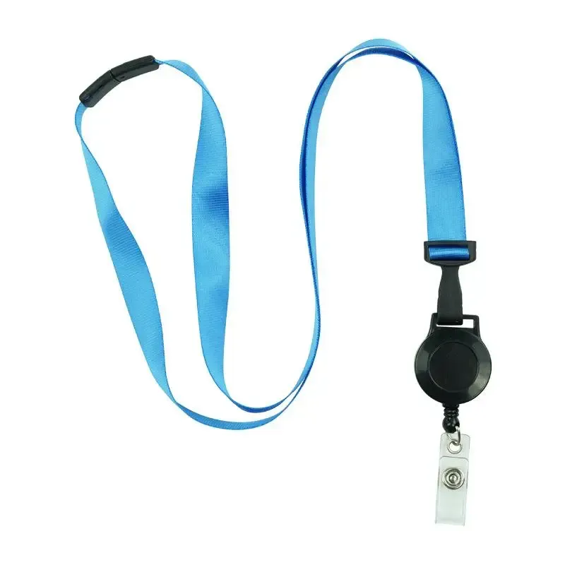 Cordon rétractable à enrouleur pour badge avec tour de cou pour carte d'identité, téléphone portable et clés, certifié UL, longueur 46 cm 7
