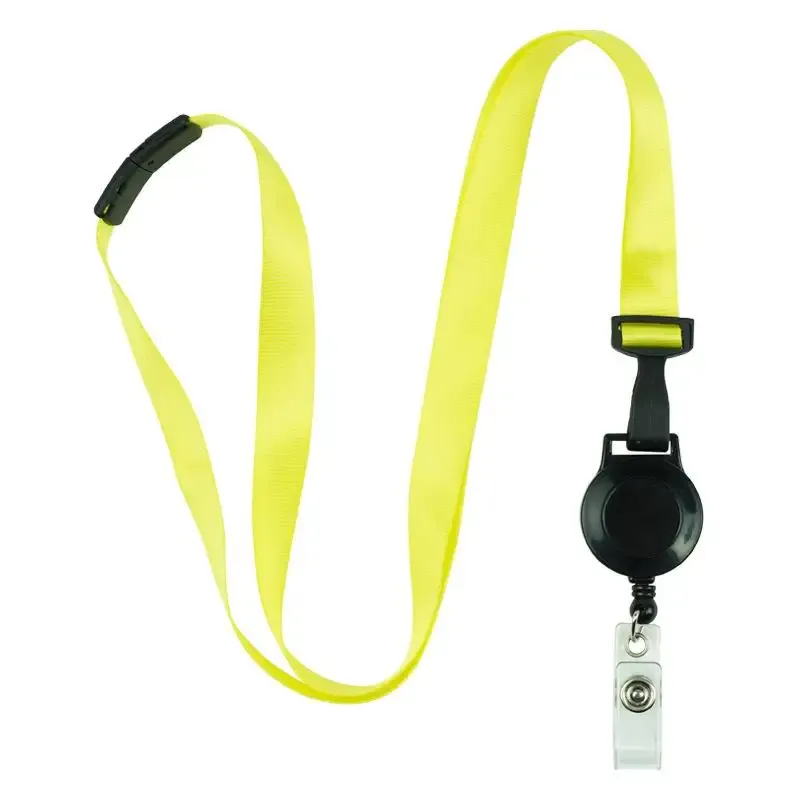 Cordon rétractable à enrouleur pour badge avec tour de cou pour carte d'identité, téléphone portable et clés, certifié UL, longueur 46 cm 8