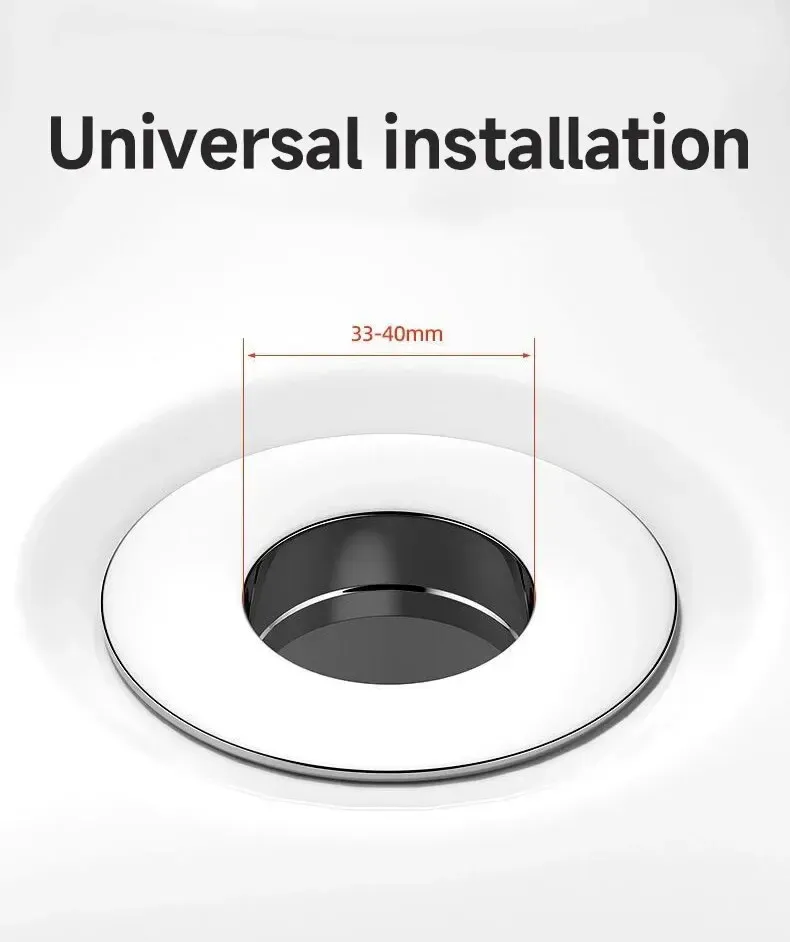 Filtre de vidange pop-up universel, vue d'ensemble