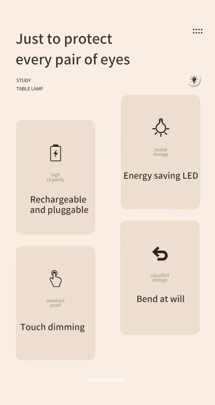 Lampe de table LED en situation d'utilisation