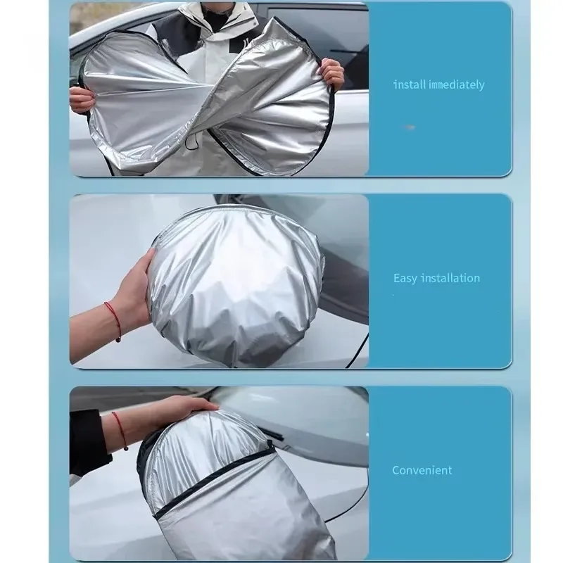 Pare-soleil pliable pour pare-brise de voiture, protection UV et réflecteur 5