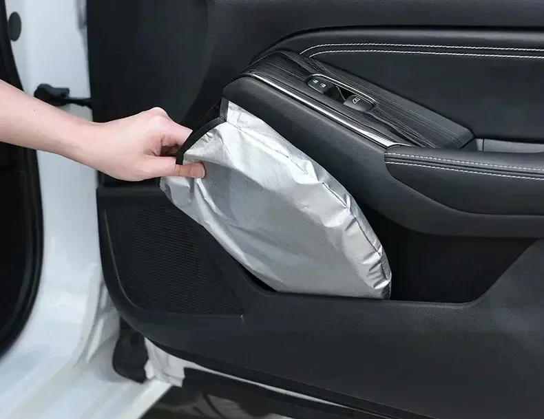 Pare-soleil de pare-brise de voiture, finitions