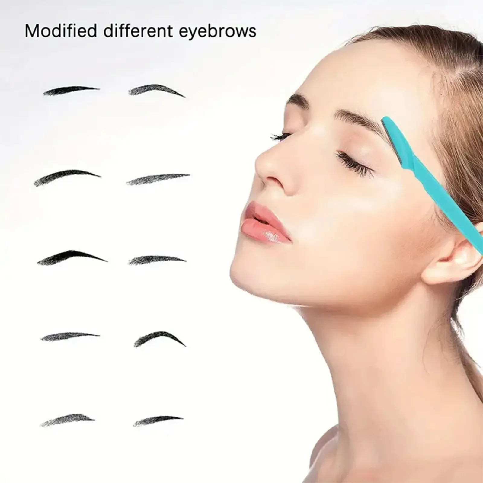 Rasoir de sourcils, contenu du coffret