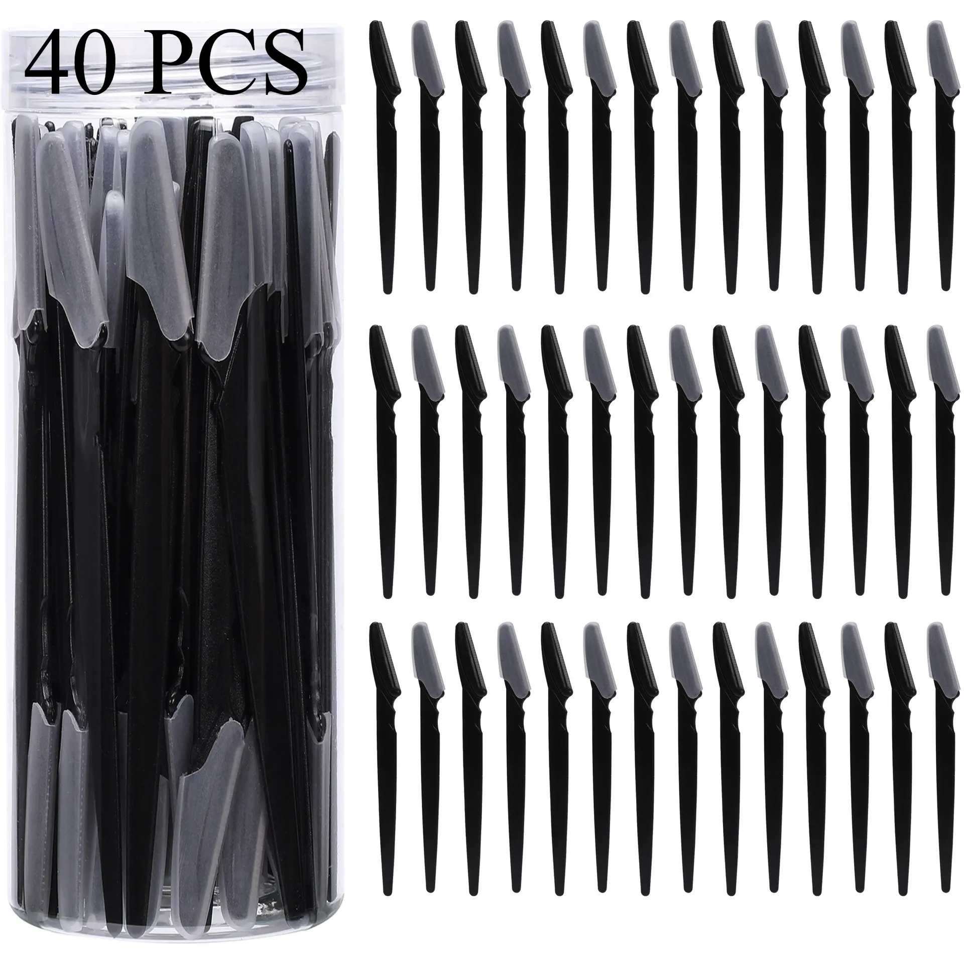 Lot de 3/30/40 rasoirs à sourcils pour maquillage et beauté, lames de sécurité pour le visage et le corps, outil d'épilation et de façonnage des sourcils 11