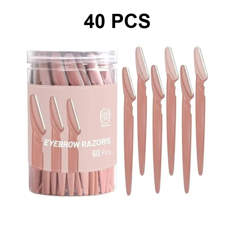 Lot de 3/30/40 rasoirs à sourcils pour maquillage et beauté, lames de sécurité pour le visage et le corps, outil d'épilation et de façonnage des sourcils 12