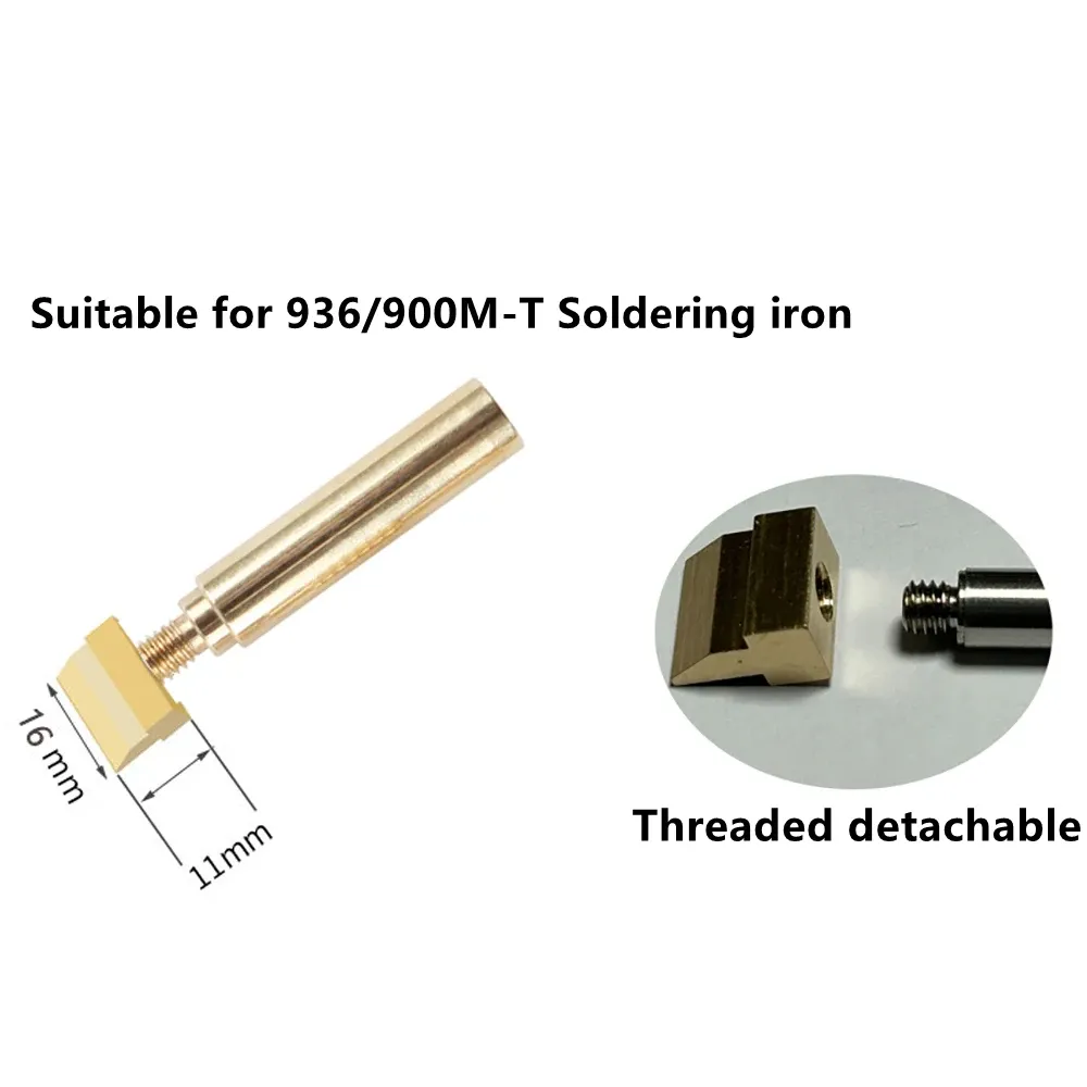 Pointe de fer à souder en forme d'ase, largeur 10,5 à 40 mm, compatible avec les outils de soudage des séries 936, 937, 8898, 8586 et 888D 13