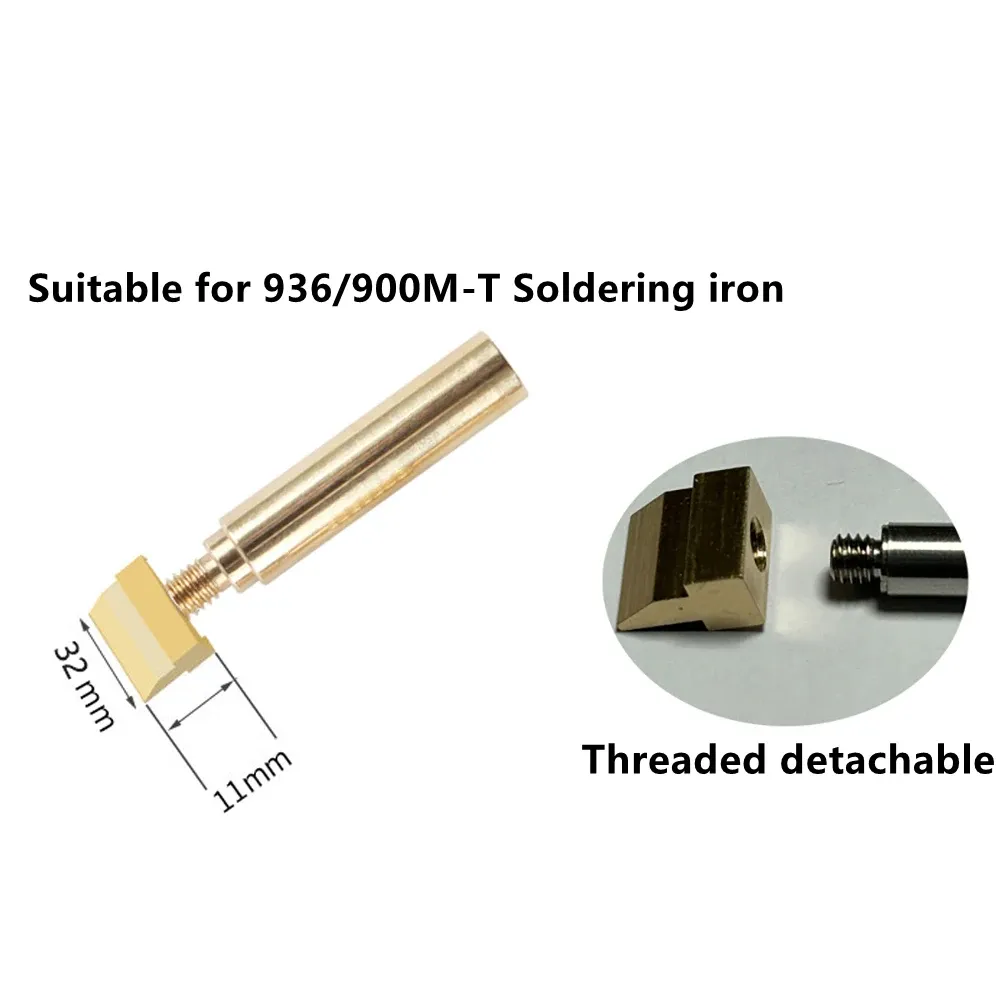 Pointe de fer à souder en forme d'ase, largeur 10,5 à 40 mm, compatible avec les outils de soudage des séries 936, 937, 8898, 8586 et 888D 7