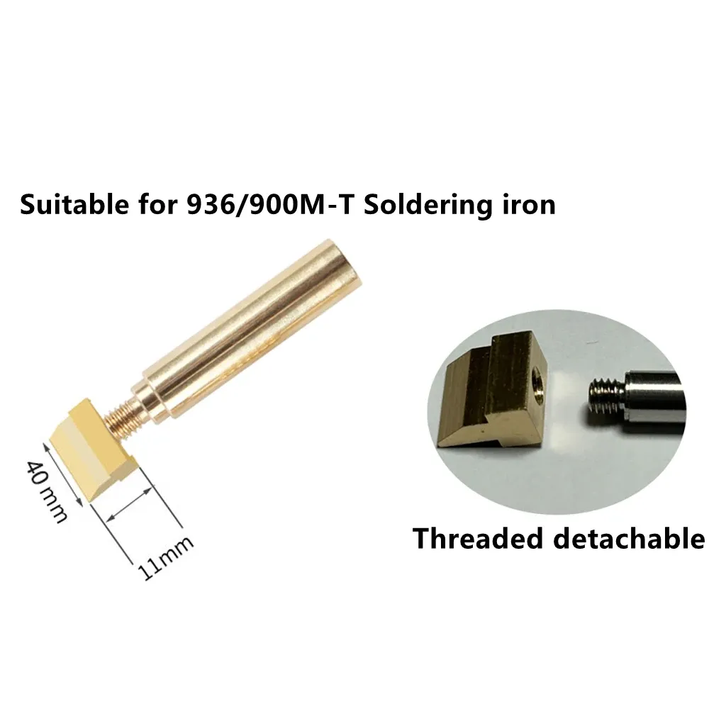 Pointe de fer à souder en forme d'ase, largeur 10,5 à 40 mm, compatible avec les outils de soudage des séries 936, 937, 8898, 8586 et 888D 10