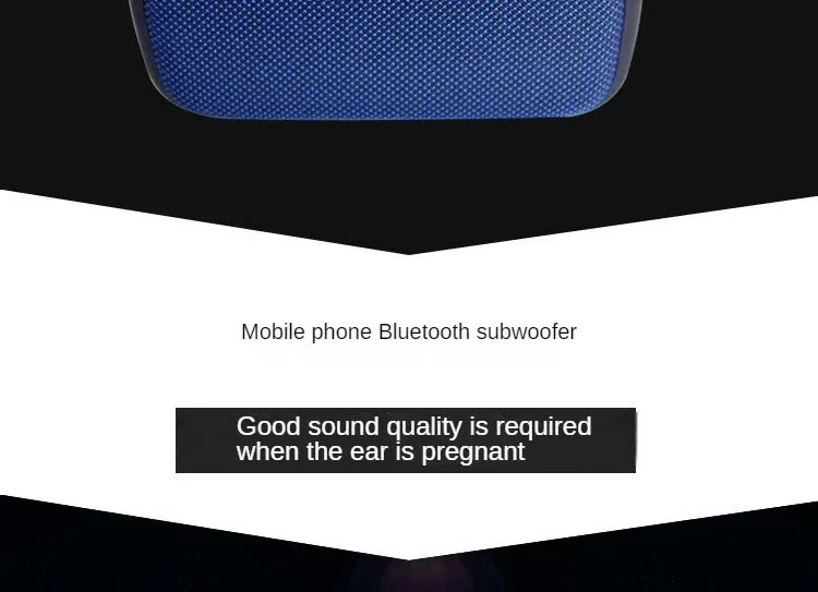 Haut-parleur Bluetooth en tissu en situation d'utilisation