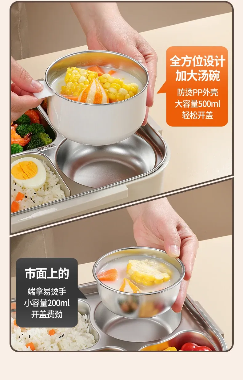 Boîte à déjeuner portable, idéale pour les trajets