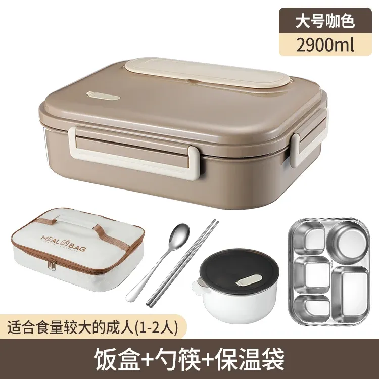 Boîte à déjeuner isolée en acier inoxydable 304 – Bento portable hermétique compatible micro-ondes 16