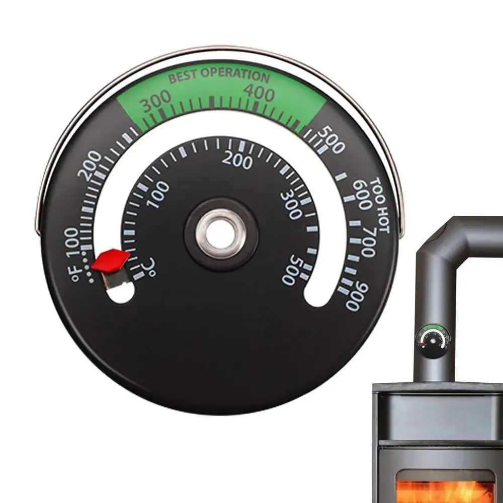 Thermomètre magnétique pour tuyau de poêle